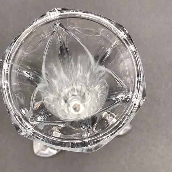 Vintage Cristal D’Arques Bandol Pattern Tri Foot Lead Crystal Bud Vase France - Picture 4 of 7